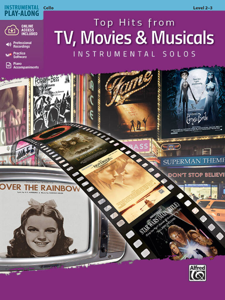 ALFRED PUBLISHING Top Hits From TV, Movies & Musicals - Cello