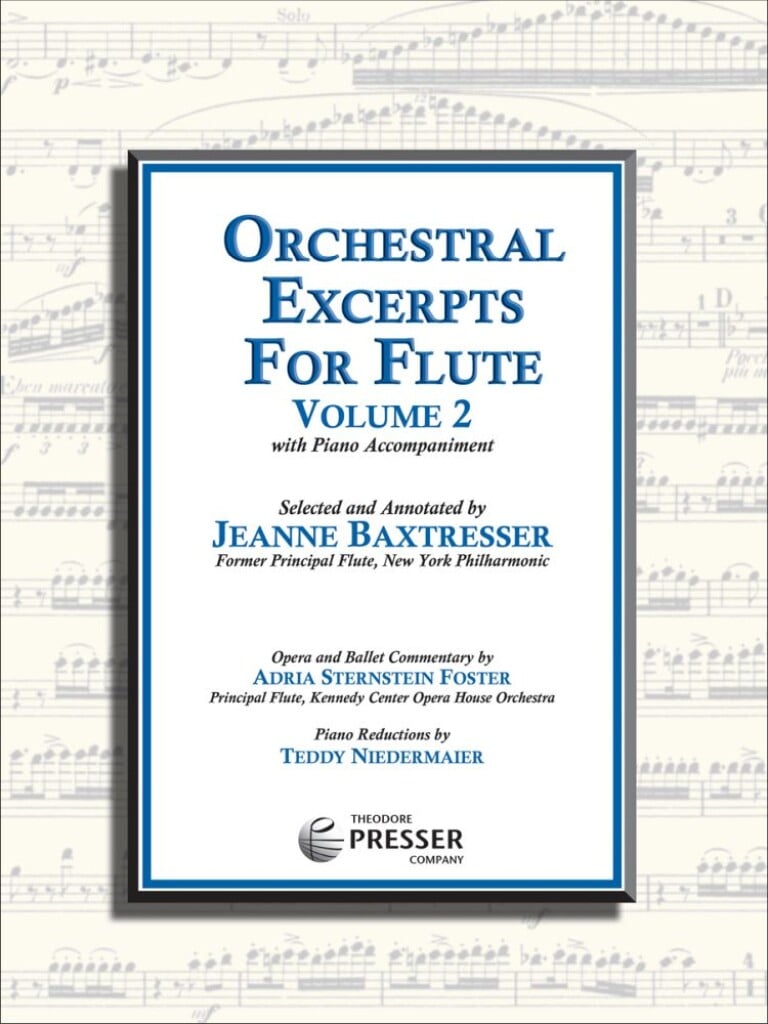 THEODORE PRESSER COMPANY BAXTRESSER JEANNE - ORCHESTRAL EXCERPTS FOR FLUTE VOL.2
