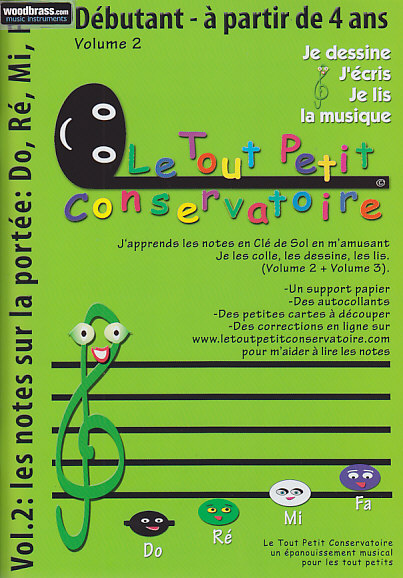 LE TOUT PETIT CONSERVATOIRE KACZMAREK PH. - JE DESSINE, J'ECRIS, JE LIS LA MUSIQUE VOL. 2