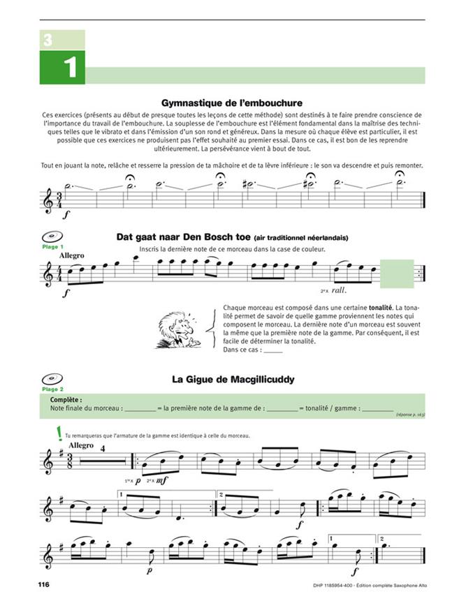 Méthode et pédagogie Saxophone 3 Ecouter ISBN 9789043161213 Lire & Jouer pour Saxophone Alto Vol 