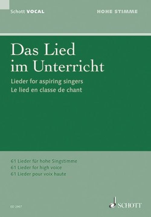 SCHOTT Das Lied Im Unterricht - Voix Haute et Piano