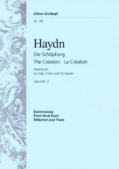 EDITION BREITKOPF Haydn Joseph - Die Schopfung Hob Xxi: 2