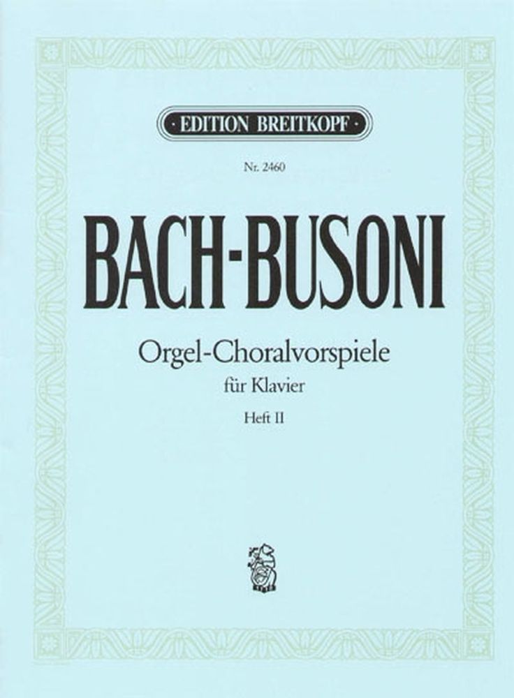 EDITION BREITKOPF Johann Sebastian - Choralvorspiele, Heft 2 - Piano