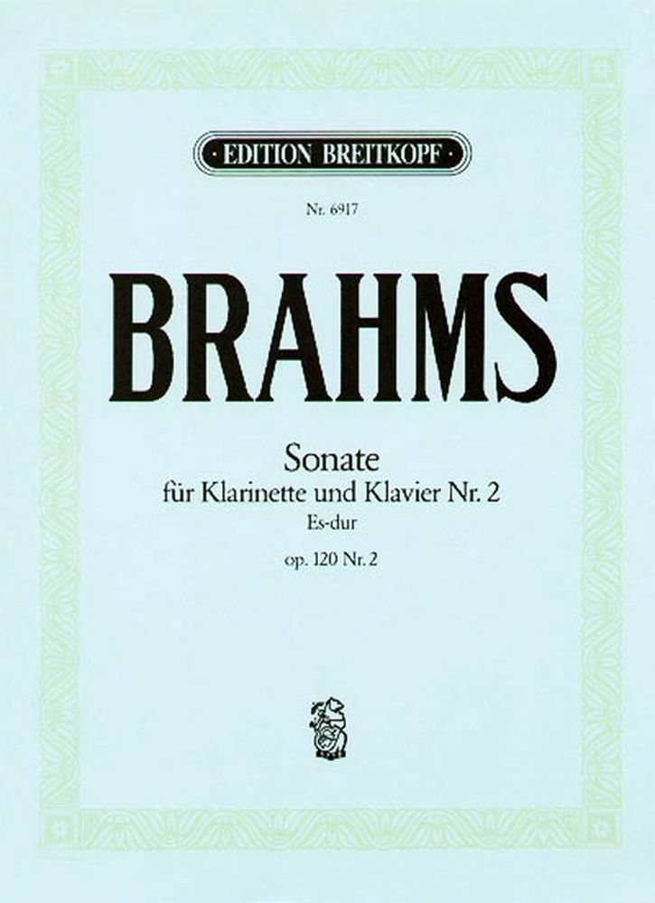 EDITION BREITKOPF BRAHMS J. - SONATE NR. 2 ES-DUR OP. 120/2