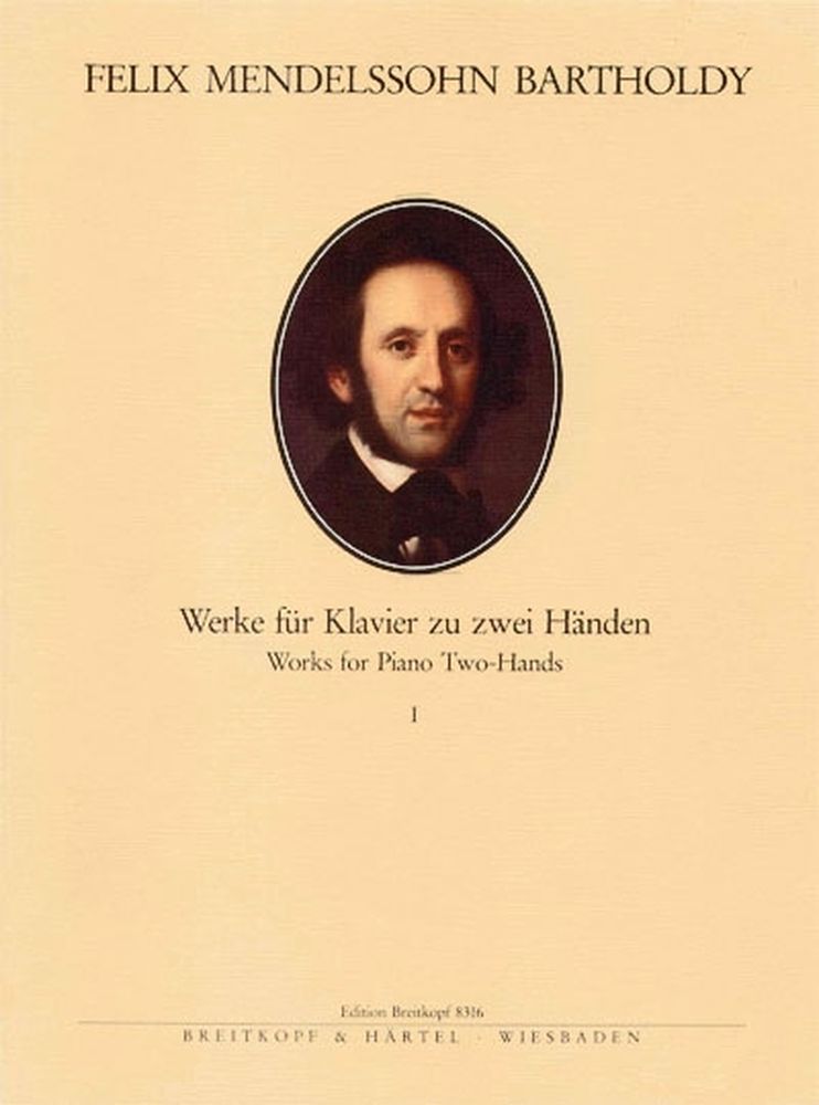 EDITION BREITKOPF MENDELSSOHN BARTHOLDY F. - SAMTLICHE KLAVIERWERKE, BAND 1