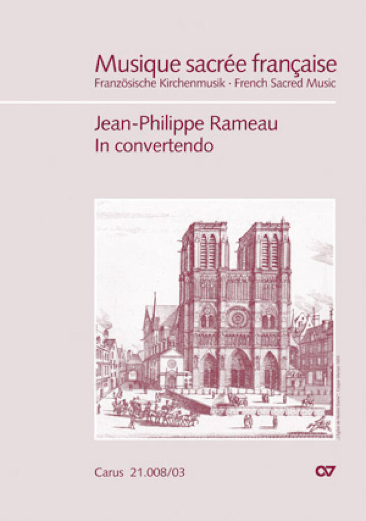 CARUS RAMEAU J.-P. - IN CONVERTENDO - VOCAL SCORE 