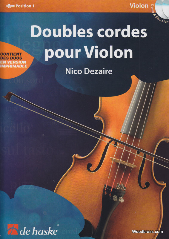 DEHASKE DEZAIRE NICO - DOUBLES CORDES POUR VIOLON + CD