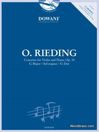 DOWANI RIEDING O. - CONCERTO FOR VIOLIN & PIANO OP.34 + CD