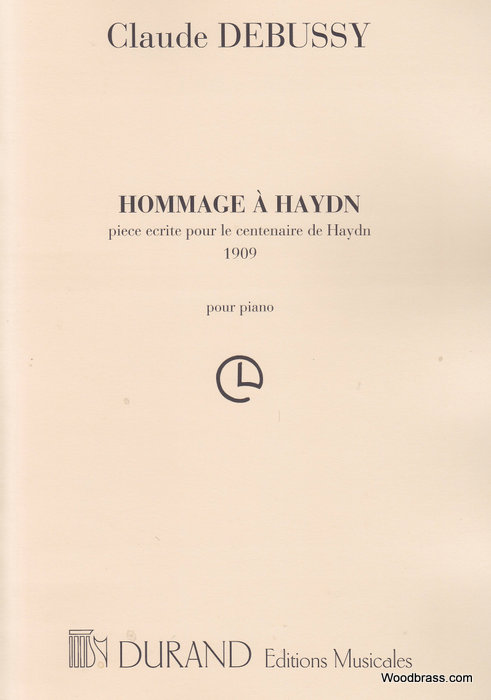 DURAND DEBUSSY - HOMMAGE A HAYDN - PIANO