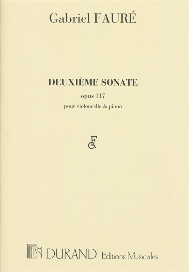 DURAND Faure - Sonate N 2 Op 117 - Violoncelle et Piano