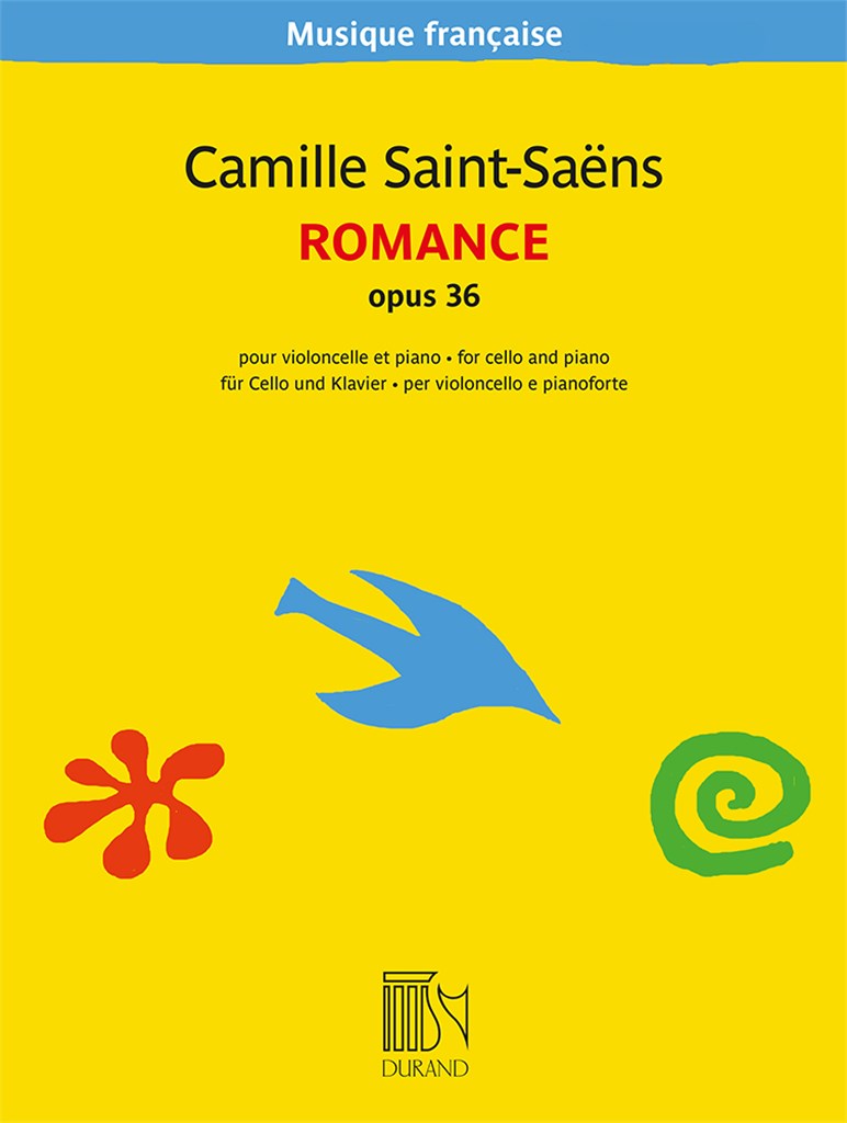 DURAND Saint Saens C. - Romance Op.36 - Violoncelle et Piano