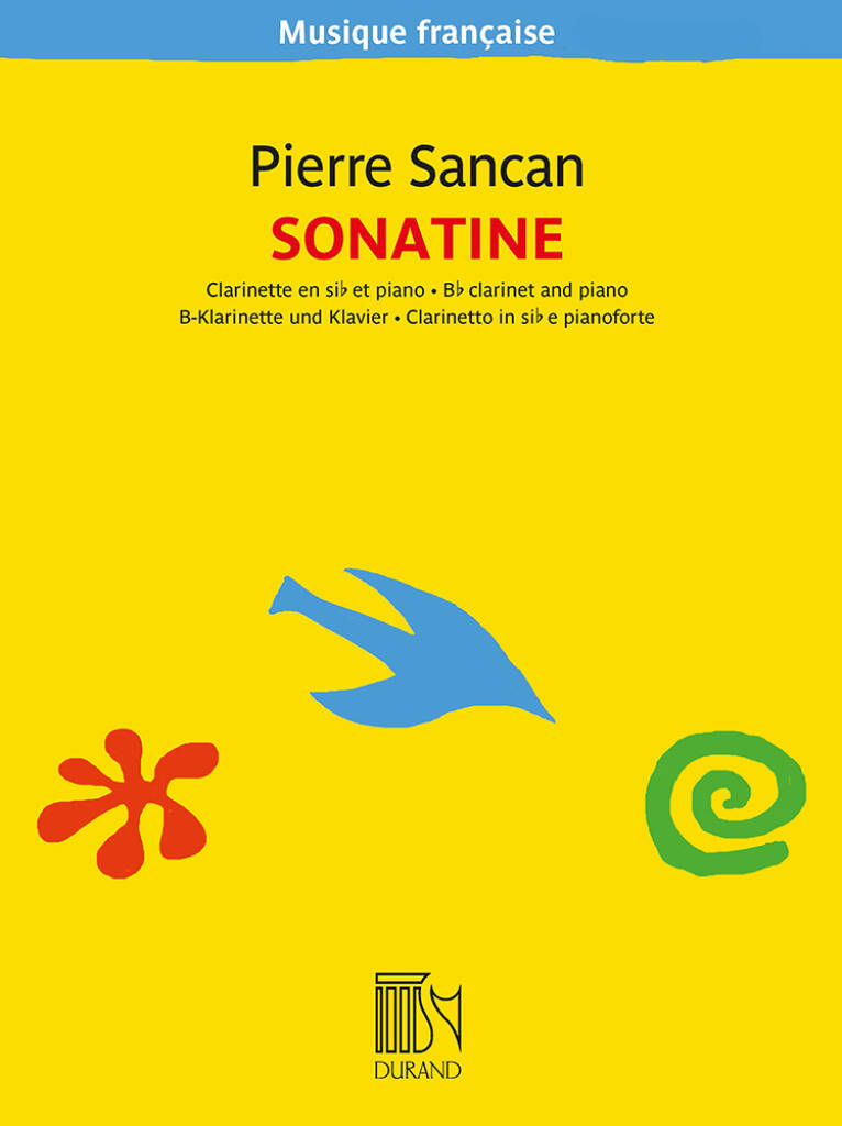 DURAND SANCAN PIERRE - SONATINE - CLARINETTE ET PIANO 