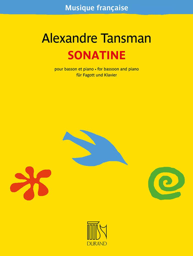 EDITION MAX ESCHIG TANSMAN - SONATINE - BASSON