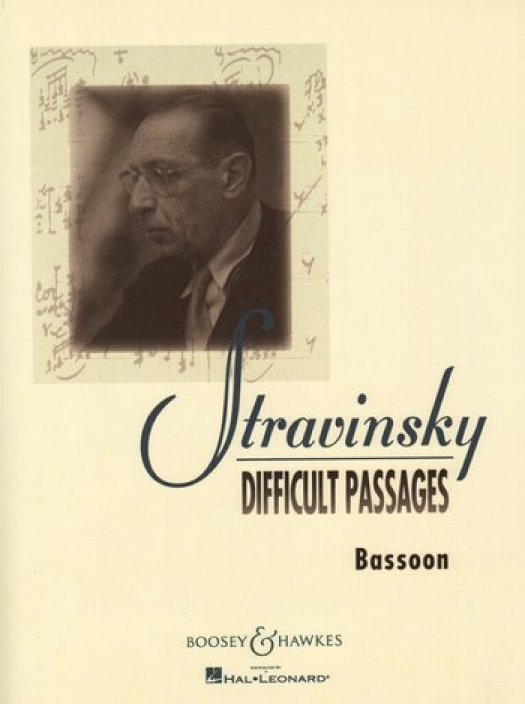 BOOSEY & HAWKES STRAVINSKY I. - DIFFICULT PASSAGES FOR BASSOON