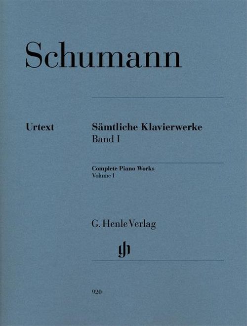 HENLE VERLAG Schumann R. - Complete Piano Works Volume I