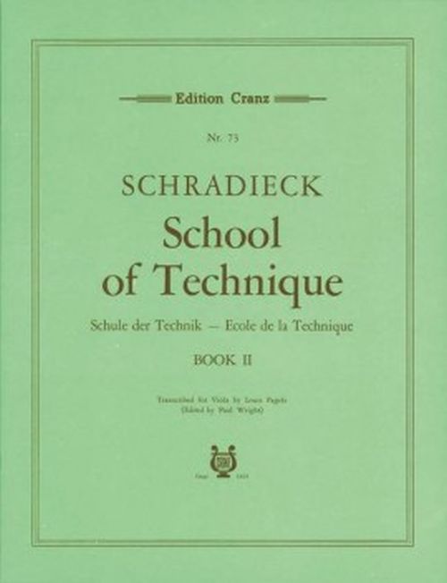 MUSIKVERLAG CRANZ SCHRADIECK - ECOLE DE LA TECHNIQUE POUR ALTO VOL.2