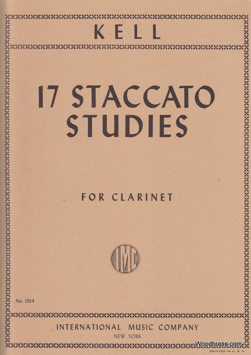 IMC KELL R. - 17 STACCATO STUDIES - CLARINETTE