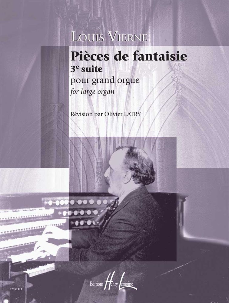LEMOINE VIERNE LOUIS - PIECES DE FANTAISIE OP.54 SUITE N°3 - ORGUE
