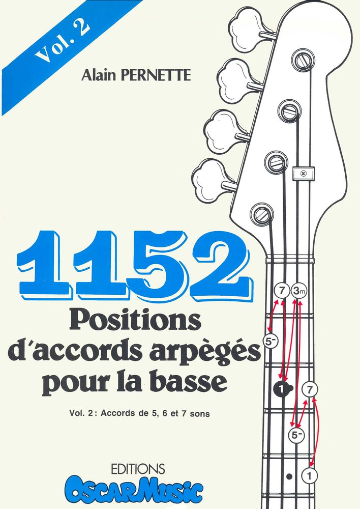 LEMOINE PERNETTE ALAIN - 1152 POSITIONS D'ACCORDS N°2 - GUITARE BASSE