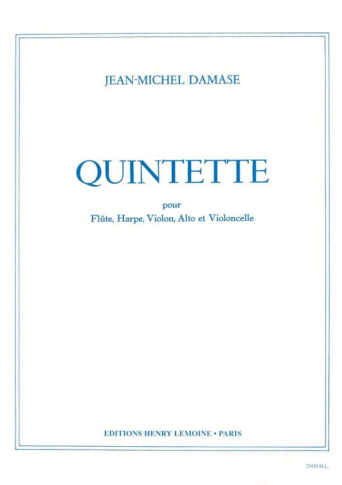LEMOINE Damase Jean-Michel - Quintette Op.2 - Flute, He, Violon, Alto, Violoncelle