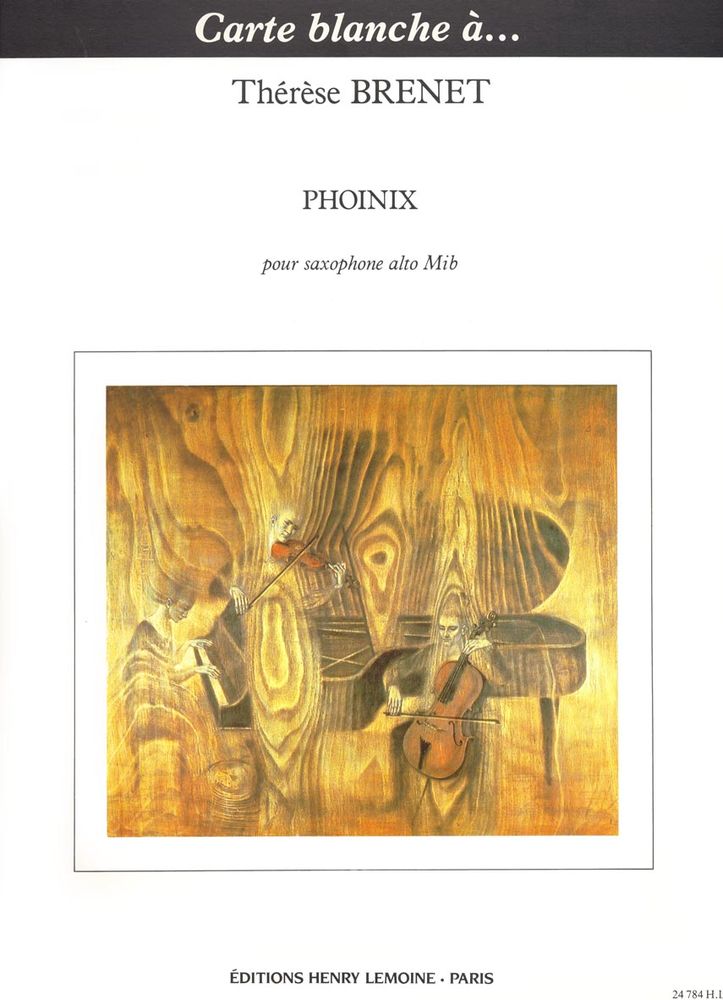 LEMOINE BRENET THERESE - PHOINIX - SAXOPHONE ALTO SOLO