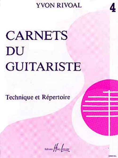 LEMOINE RIVOAL YVON - CARNETS DU GUITARISTE VOL.4