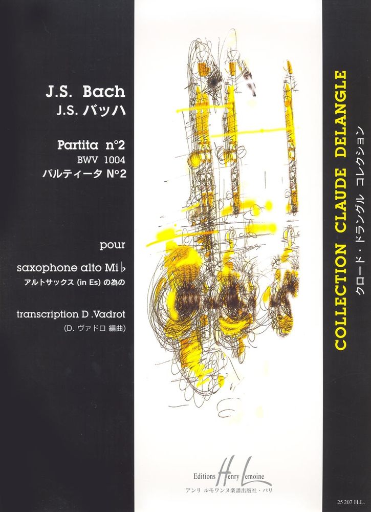 LEMOINE Bach J.S. - Partita N°2 BWV1004 - Saxophone Alto Solo