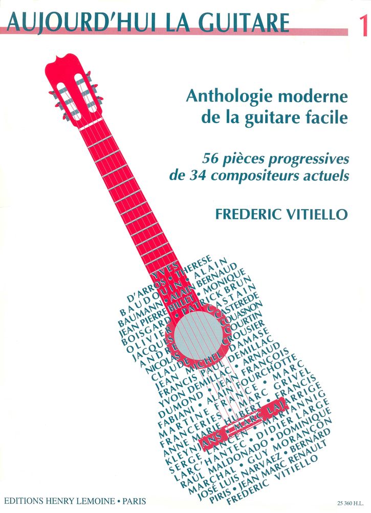 LEMOINE VITIELLO FREDERIC - AUJOURD'HUI LA GUITARE VOL.1 - GUITARE