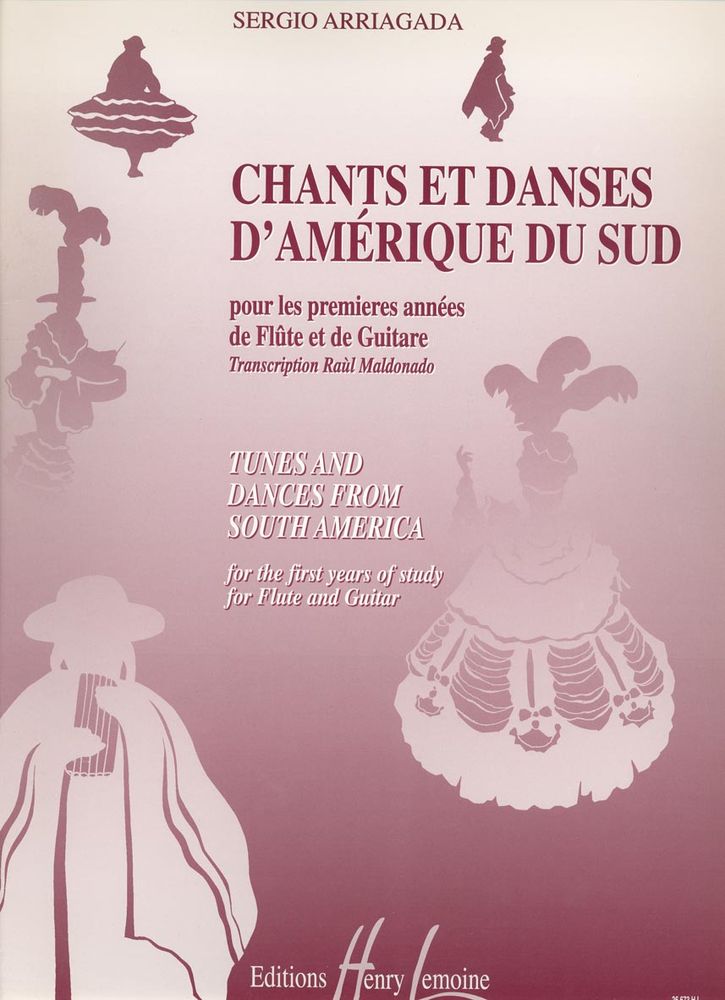 LEMOINE ARRIAGADA SERGIO - CHANTS ET DANSES DE LA CORDILLERE DES ANDES - FLUTE, PIANO