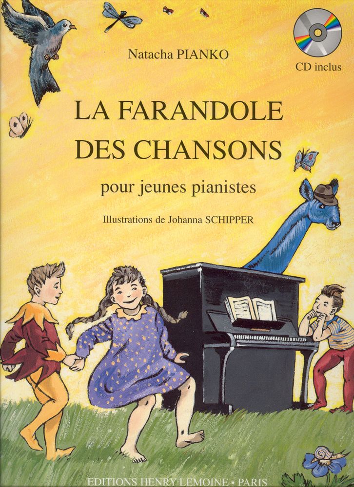 PIANKO NATACHA - FARANDOLE DES CHANSONS + CD - PIANO