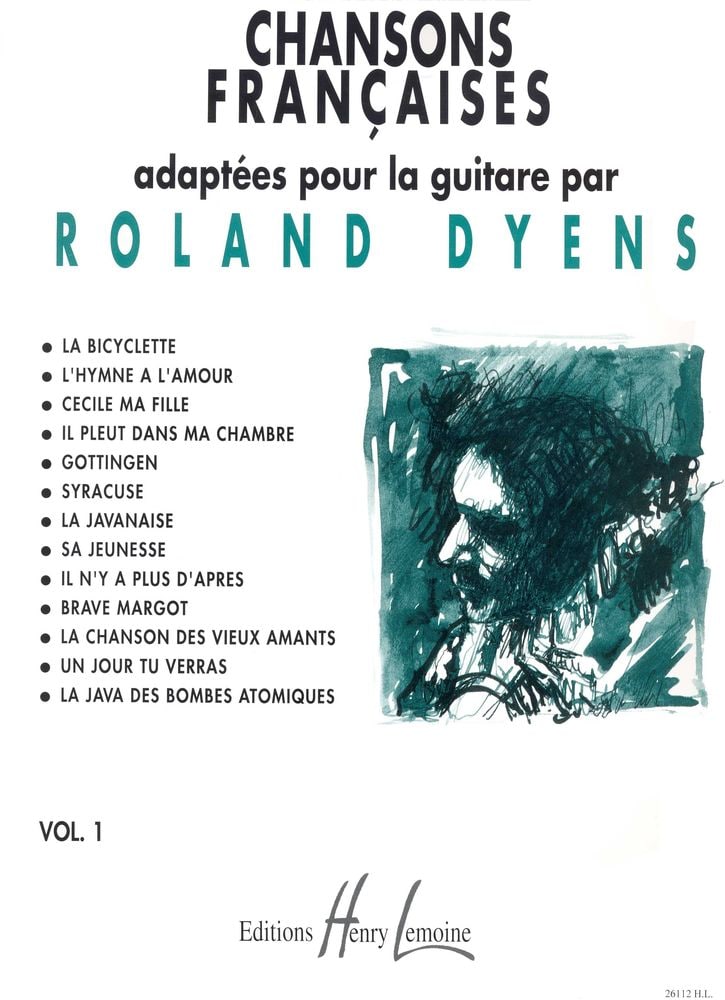 LEMOINE DYENS ROLAND - CHANSONS FRANCAISES VOL.1 - GUITARE AVEC TABLATURES