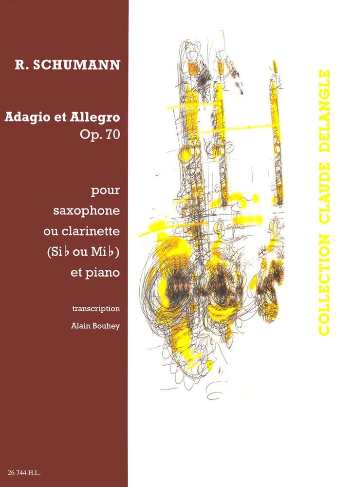 LEMOINE SCHUMANN R. - ADAGIO ET ALLEGRO EN LAB MAJ. OP.70 - SAXOPHONE OU CLARINETTE, PIANO