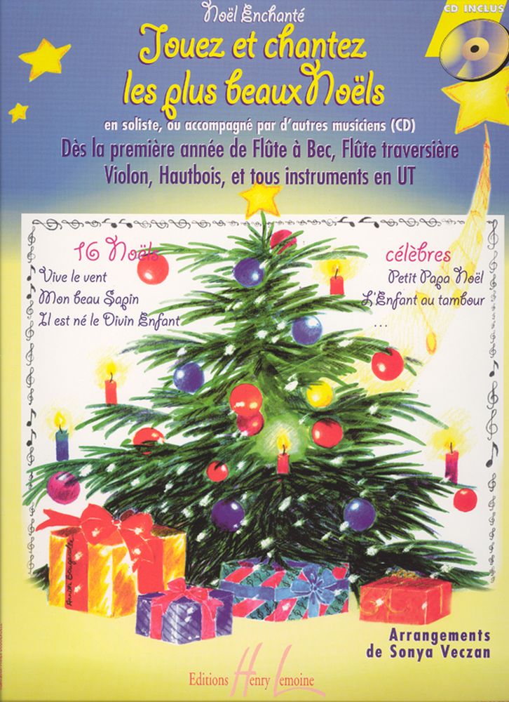 LEMOINE Veczan - Noël Enchanté V.1 Inst.ut - 1 Instrument En Ut et Piano