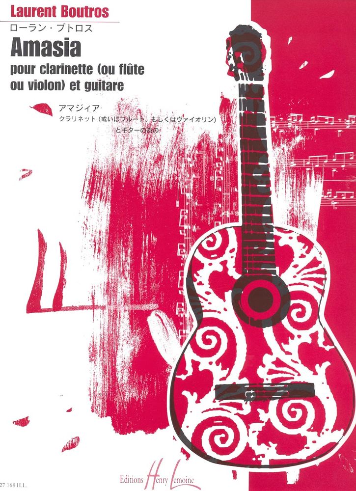 LEMOINE BOUTROS LAURENT - AMASIA - CLARINETTE OU FLUTE, GUITARE