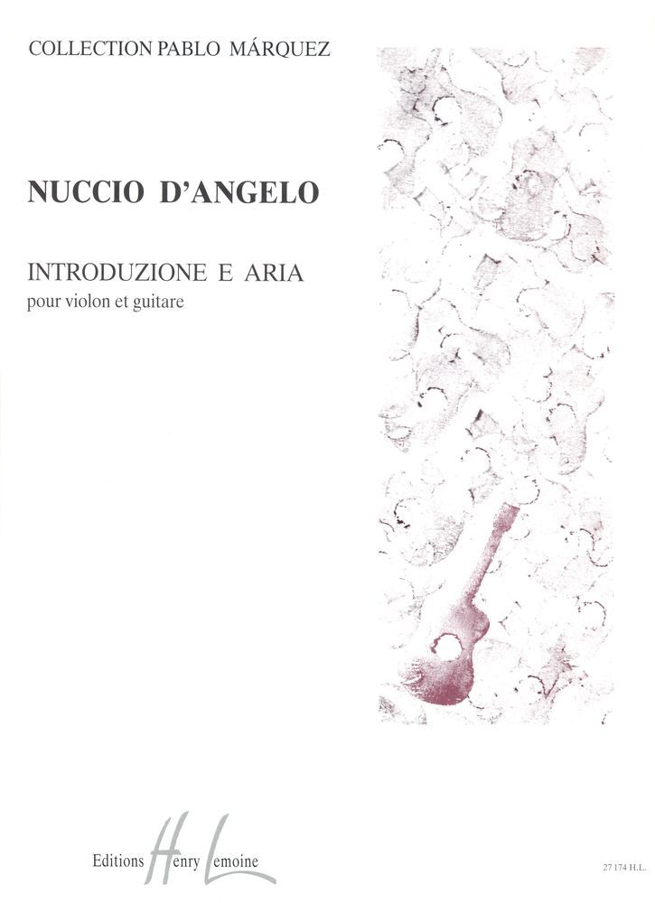 LEMOINE ANGELO NUCCIO (D') - INTRODUZIONE E ARIA - VIOLON, GUITARE