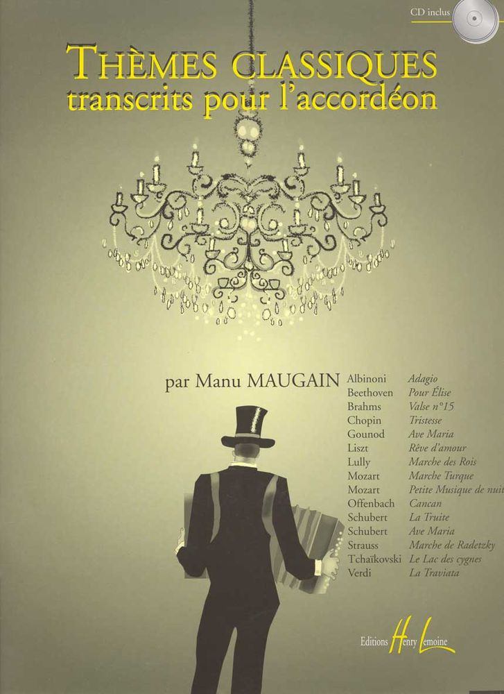 LEMOINE MAUGAIN MANU - THEMES CLASSIQUES VOL.1 + CD - ACCORDEON