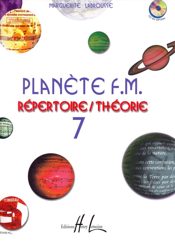 LEMOINE LABROUSSE MARGUERITE - PLANETE F.M. VOL.7 - REPERTOIRE ET THEORIE