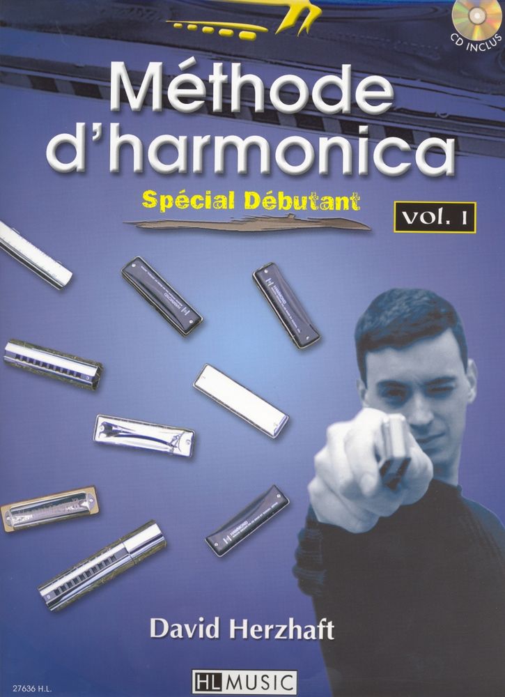 LEMOINE HERZHAFT DAVID - METHODE D'HARMONICA VOL.1 + CD