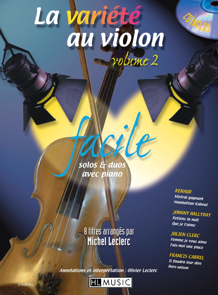 LEMOINE LECLERC M./ LECLERC O. - LA VARIETE AU VIOLON VOL.2 + CD - VIOLON, PIANO