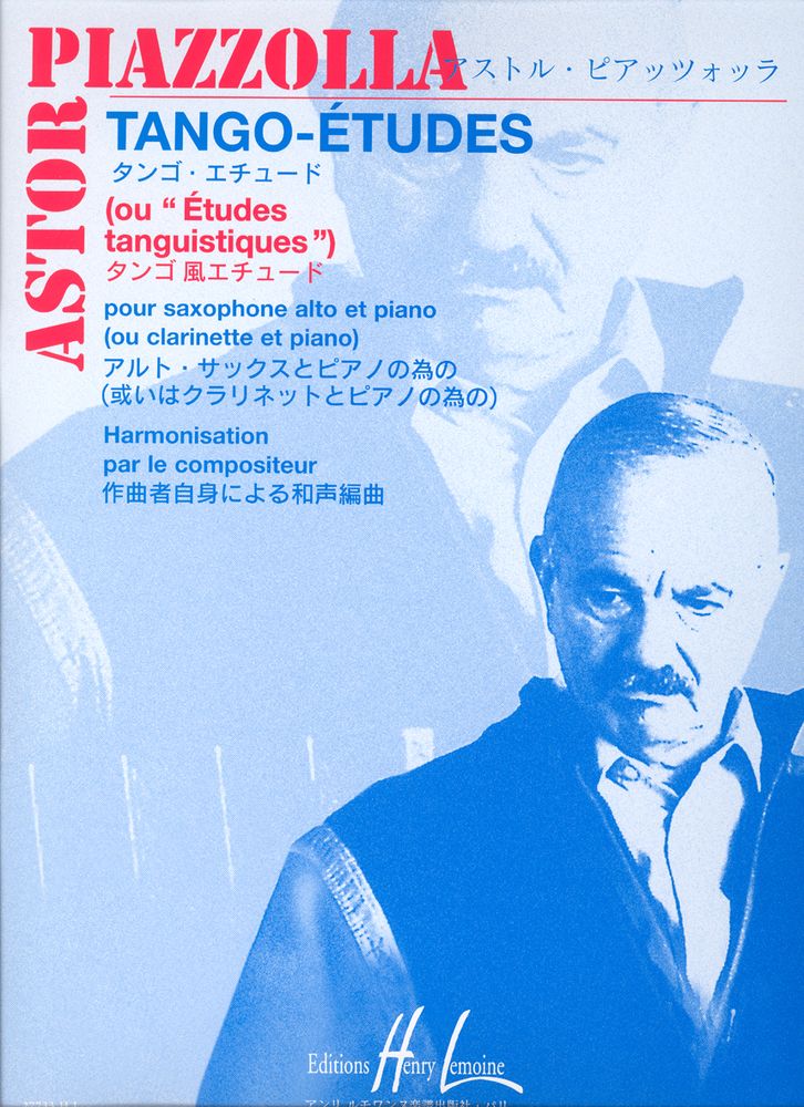 LEMOINE PIAZZOLLA ASTOR - TANGO - ETUDES (6) - SAXOPHONE, PIANO