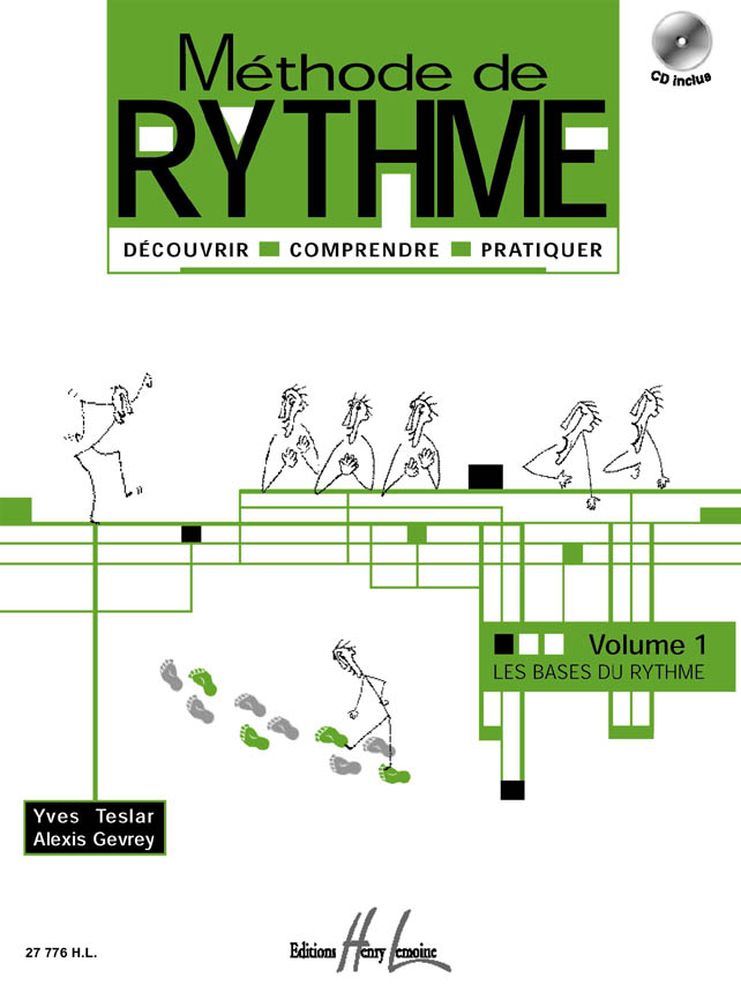 LEMOINE TESLAR Y./ GEVRAY A. - METHODE DE RYTHME VOL.1 + CD