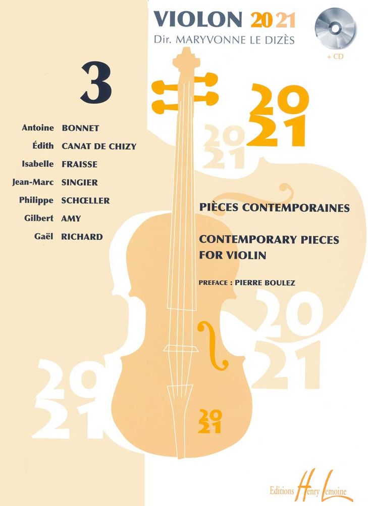 LEMOINE LE DIZES MARYVONNE - VIOLON 20-21 VOL.3 + CD