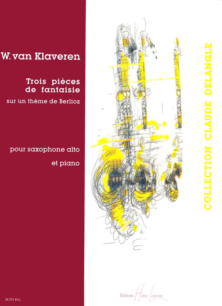 LEMOINE KLAVEREN VAN W. - PIECES DE FANTAISIE SUR UN THEME DE BERLIOZ (3) - SAXOPHONE MIB, PIANO