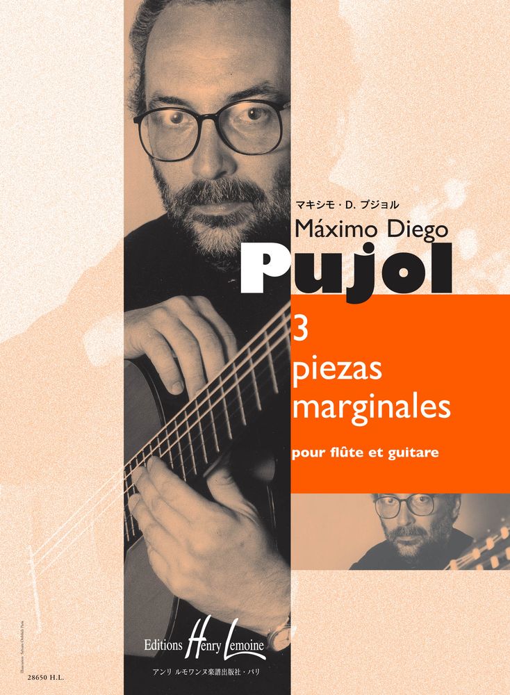 LEMOINE PUJOL M.D. - 3 PIEZAS MARGINALES - FLUTE, GUITARE