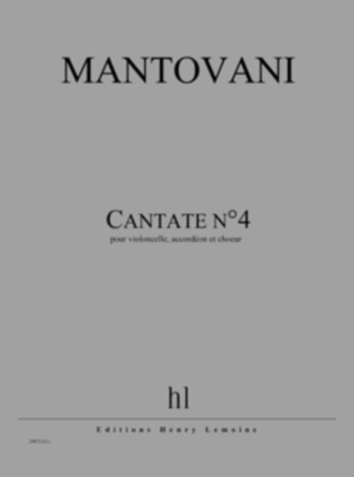 LEMOINE MANTOVANI BRUNO - CANTATE N°4