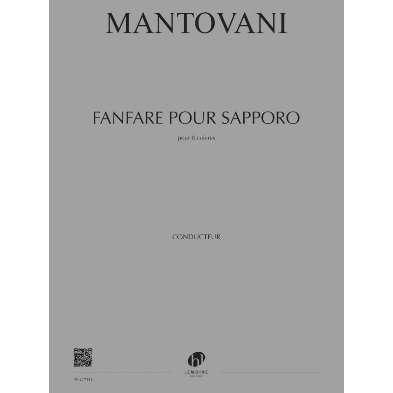 LEMOINE MANTOVANI BRUNO - FANFARE POUR SAPPORO