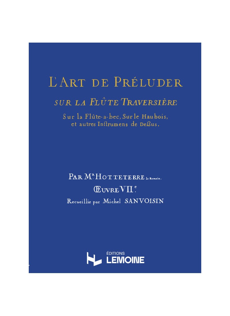 ZURFLUH HOTTETERRE - L'ART DE PRELUDER SUR LA FLUTE TRAVERSIERE