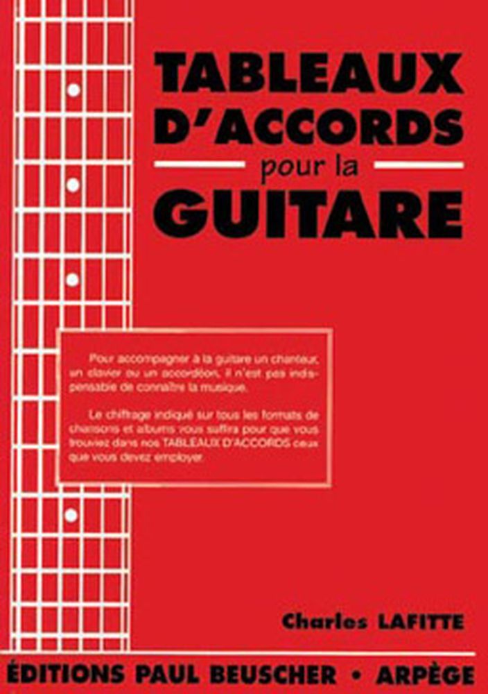 PAUL BEUSCHER PUBLICATIONS Lafitte Charles - Tableaux D'accords - Guitare