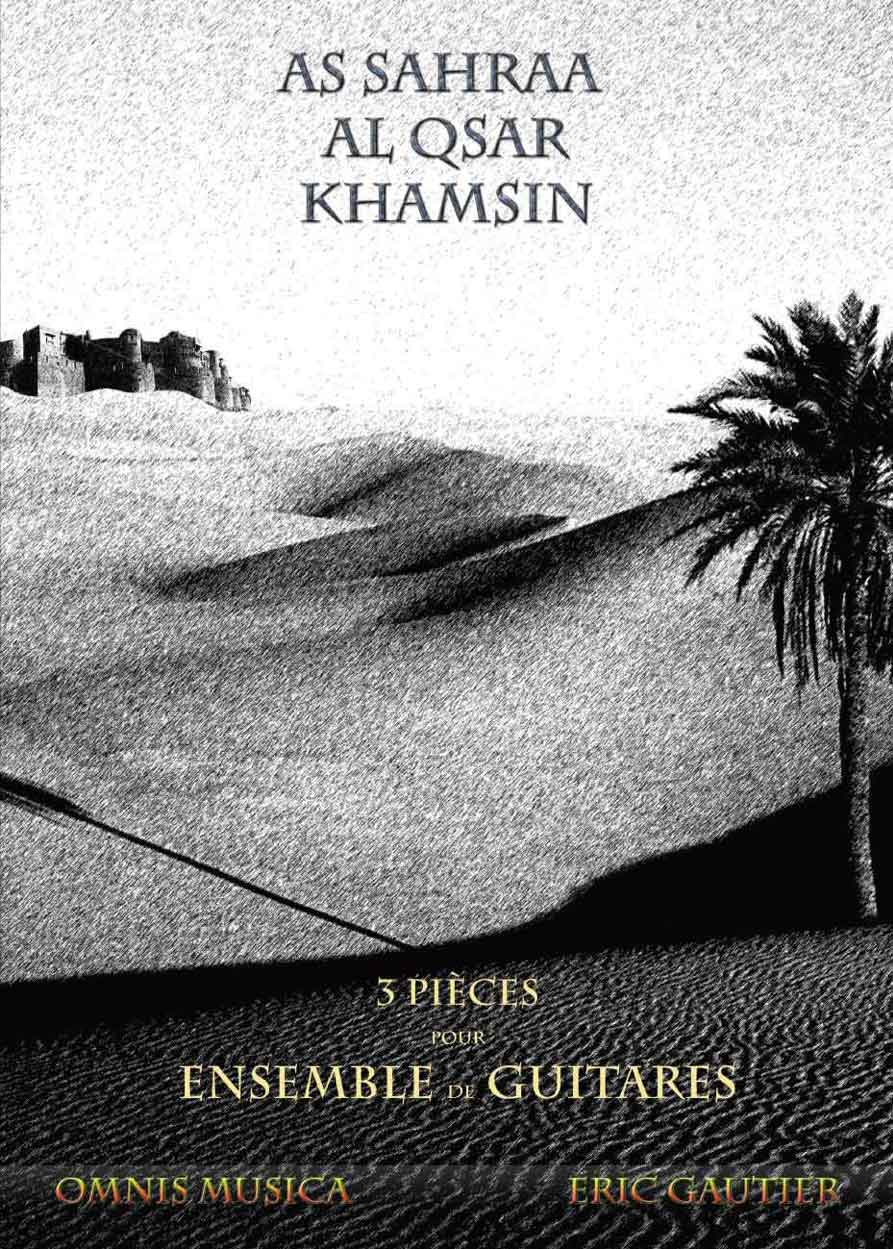 OMNIS MUSICA GAUTIER E. - 3 PIECES POUR ENSEMBLE DE GUITARES - CONDUCTEUR ET PARTIES 