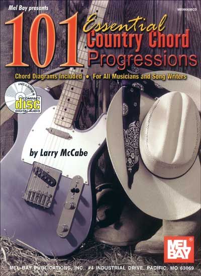 MEL BAY MCCABE LARRY - 101 ESSENTIAL COUNTRY CHORD PROGRESSIONS + CD - GUITAR